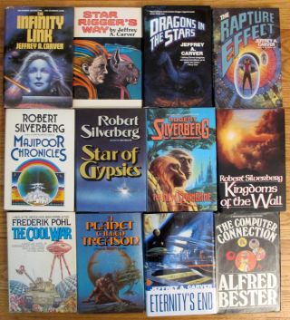Carver and Silverberg Science Fiction Books