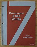 Burroughs B1700 Basic Reference Manual